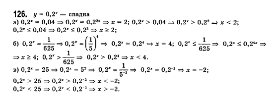 Математика (рівень стандарту) Бевз Г.П., Бевз В.Г., Владімірова Н.Г. Задание 126