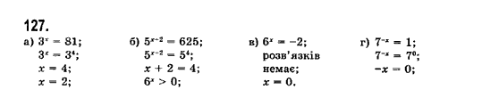 Математика (рівень стандарту) Бевз Г.П., Бевз В.Г., Владімірова Н.Г. Задание 127