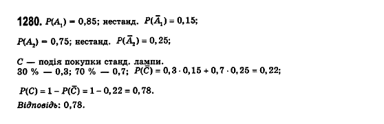 Математика (рівень стандарту) Бевз Г.П., Бевз В.Г., Владімірова Н.Г. Задание 1280