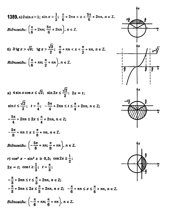 Математика (рівень стандарту) Бевз Г.П., Бевз В.Г., Владімірова Н.Г. Задание 1389