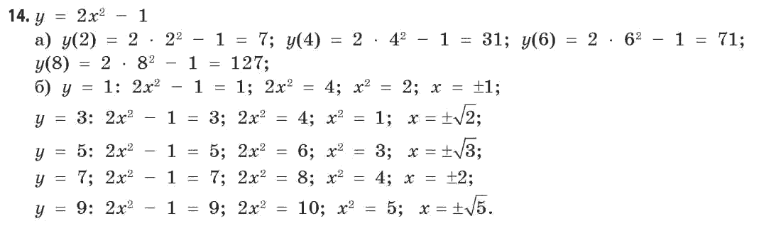 Математика (рівень стандарту) Бевз Г.П., Бевз В.Г. Задание 14