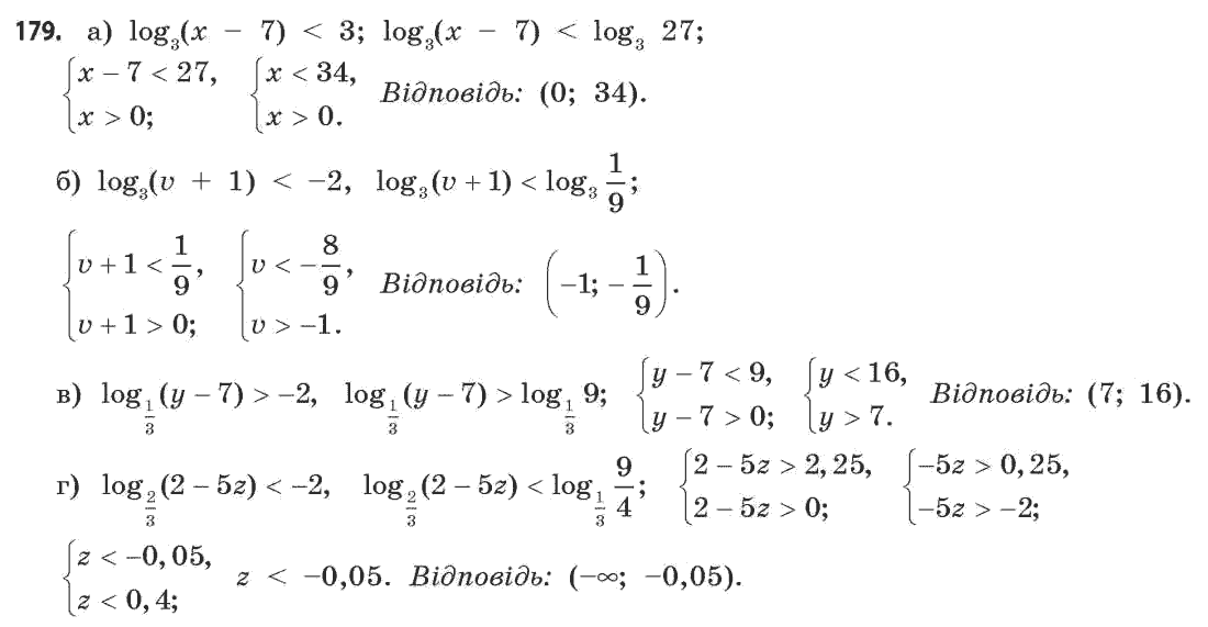 Математика (рівень стандарту) Бевз Г.П., Бевз В.Г. Задание 179