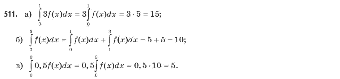 Математика (рівень стандарту) Бевз Г.П., Бевз В.Г. Задание 511