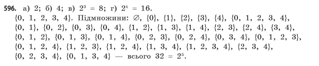 Математика (рівень стандарту) Бевз Г.П., Бевз В.Г. Задание 596