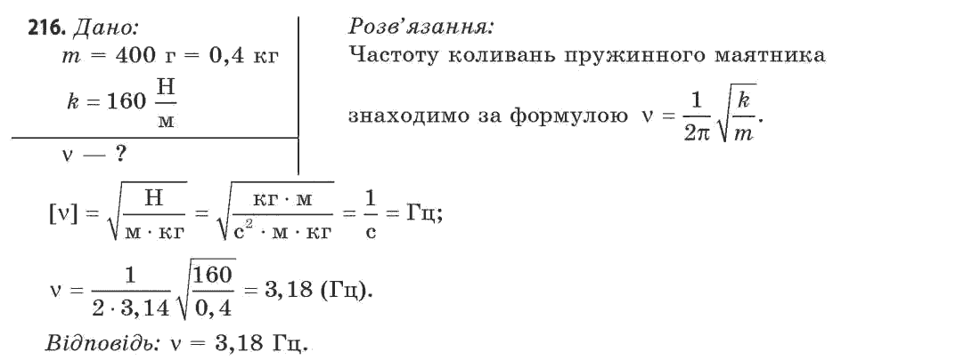 Фізика 11 клас (рівень стандарту) Сиротюк В.Д., Баштовий В.І. Задание 216