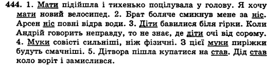 Українська мова 5 клас Н. Бондаренко, А. Ярмолюк Задание 444