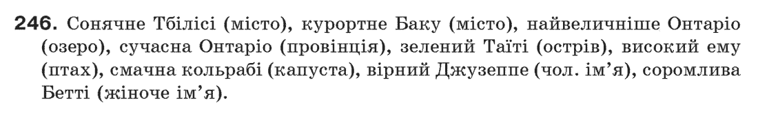 Рідна мова 6 клас О. Глазова, Ю. Кузнецов Задание 246