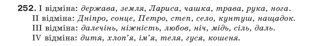 Рідна мова 6 клас С.Я. Єрмоленко, В.Т. Сичова Задание 252