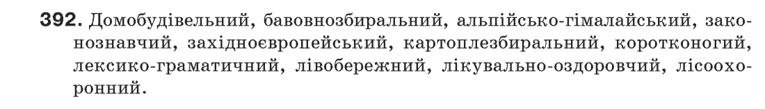 Рідна мова 6 клас С.Я. Єрмоленко, В.Т. Сичова Задание 392