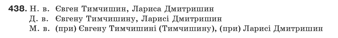 Рідна мова 6 клас С.Я. Єрмоленко, В.Т. Сичова Задание 438