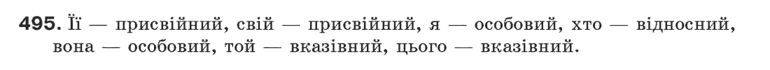 Рідна мова 6 клас С.Я. Єрмоленко, В.Т. Сичова Задание 495