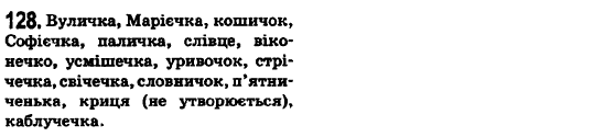 Українська мова 6 клас О.М. Горошкіна, А.В. Нікітіна, Л.О. Попова Задание 128