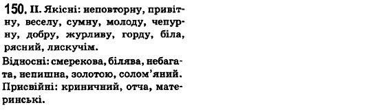 Українська мова 6 клас О.М. Горошкіна, А.В. Нікітіна, Л.О. Попова Задание 150