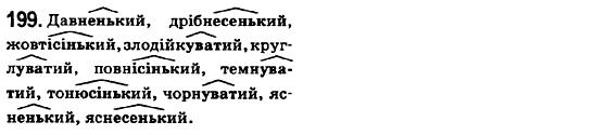 Українська мова 6 клас О.М. Горошкіна, А.В. Нікітіна, Л.О. Попова Задание 199