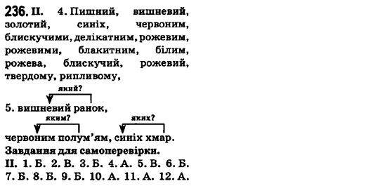 Українська мова 6 клас О.М. Горошкіна, А.В. Нікітіна, Л.О. Попова Задание 236