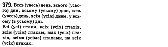Українська мова 6 клас О.М. Горошкіна, А.В. Нікітіна, Л.О. Попова Задание 379