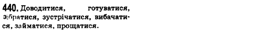 Українська мова 6 клас О.М. Горошкіна, А.В. Нікітіна, Л.О. Попова Задание 440