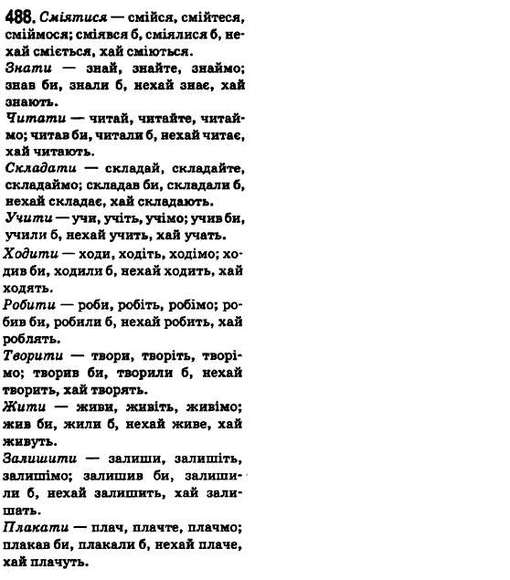 Українська мова 6 клас О.М. Горошкіна, А.В. Нікітіна, Л.О. Попова Задание 488