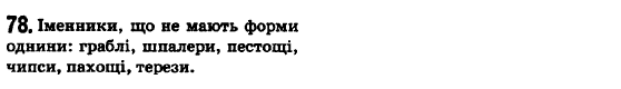 Українська мова 6 клас О.М. Горошкіна, А.В. Нікітіна, Л.О. Попова Задание 78