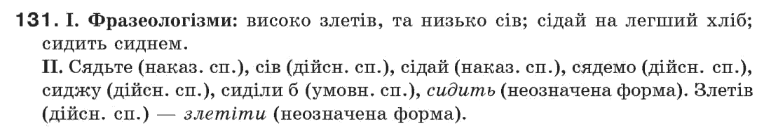 Рідна мова 7 клас М.I. Пентилюк, I.В. Гайдаєнко Задание 131