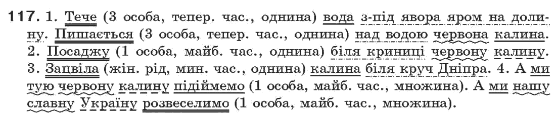 Рідна мова 7 клас О.П. Глазова, Ю.Б. Кузнецов Задание 117