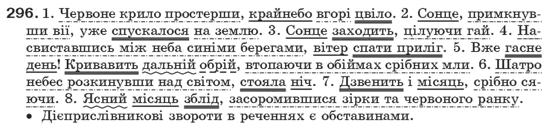 Рідна мова 7 клас О.П. Глазова, Ю.Б. Кузнецов Задание 296