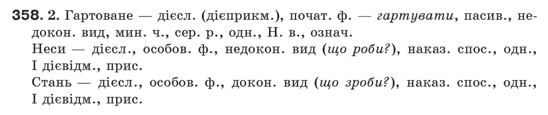 Рідна мова 7 клас С. Єрмоленко, В. Сичова Задание 358