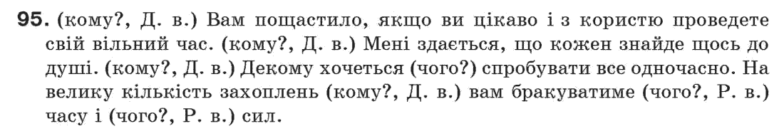 Рідна мова 7 клас С. Єрмоленко, В. Сичова Задание 95