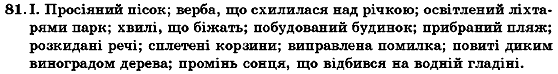 Українська мова 7 клас О.М. Горошкіна, А.В. Нікітіна, Л.О. Попова Задание 81