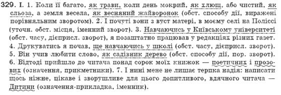 Рiдна мова 8 клас М.I. Пентилюк, І.В. Гайдаєнко Задание 329