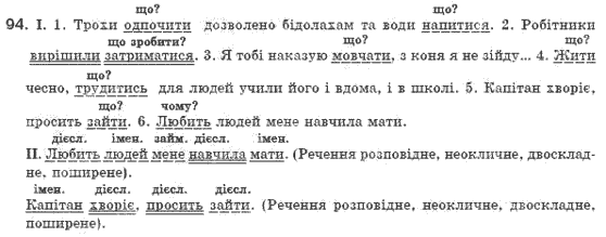 Рiдна мова 8 клас О.В. Заболотний, В.В. Заболотний Задание 94