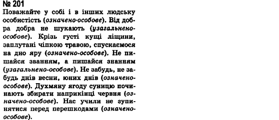 Українська мова 8 клас А.А. Ворон Задание 201