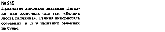 Українська мова 8 клас А.А. Ворон Задание 215