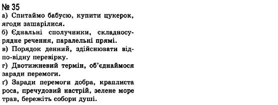 Українська мова 8 клас А.А. Ворон Задание 35