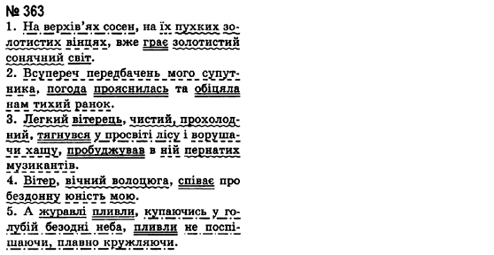 Українська мова 8 клас А.А. Ворон Задание 363