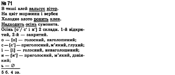 Українська мова 8 клас А.А. Ворон Задание 71