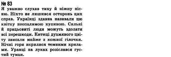 Українська мова 8 клас А.А. Ворон Задание 83