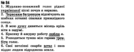 Українська мова 8 клас А.А. Ворон Задание 84