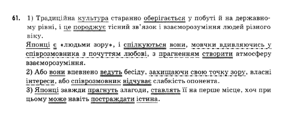 Українська мова 9 клас  Н.В.Бондаренко Задание 61