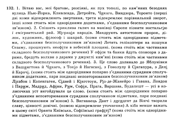 Українська мова 10 клас (Академічний рівень) О.П. Глазова, Ю.Б. Кузнєцова Задание 132