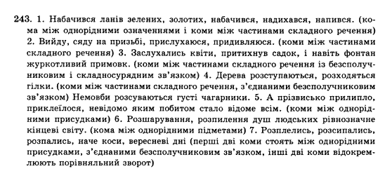 Українська мова 10 клас (Академічний рівень) О.П. Глазова, Ю.Б. Кузнєцова Задание 243