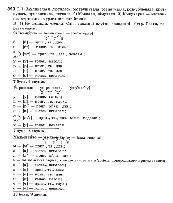 Українська мова 10 клас (Профільний рівень) М.Я.Плющ, В.І.Тихоша, С.О.Караман, О.В.Караман Задание 399