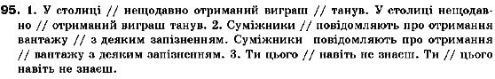 Українська мова 10 клас Н.В.Бондаренко Задание 95