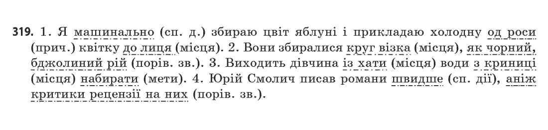 Українська мова 11 клас С.О. Караман, О.В. Караман, М.Я. Плющ Задание 319