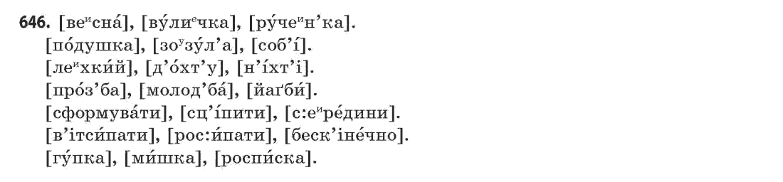 Українська мова 11 клас С.О. Караман, О.В. Караман, М.Я. Плющ Задание 646