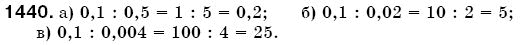 Математика 5 клас Бевз В., Бевз Г. Задание 1440