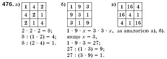 Математика 5 клас Бевз В., Бевз Г. Задание 476