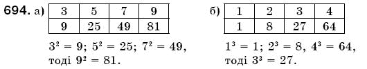 Математика 5 клас Бевз В., Бевз Г. Задание 694
