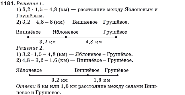 Математика 5 класс (для русских школ) Мерзляк А. и др. Задание 1181